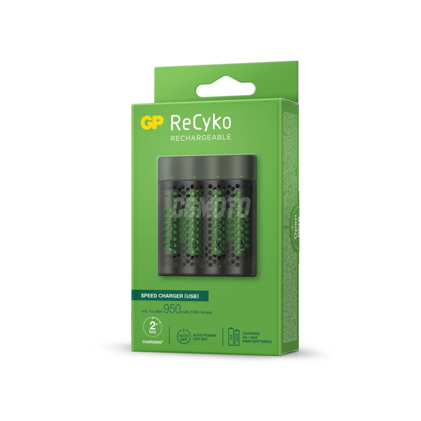 Schnellladegerät 2-4 Stunden M451 USB + 4 NiMH-Akkus AAA  950 mAh