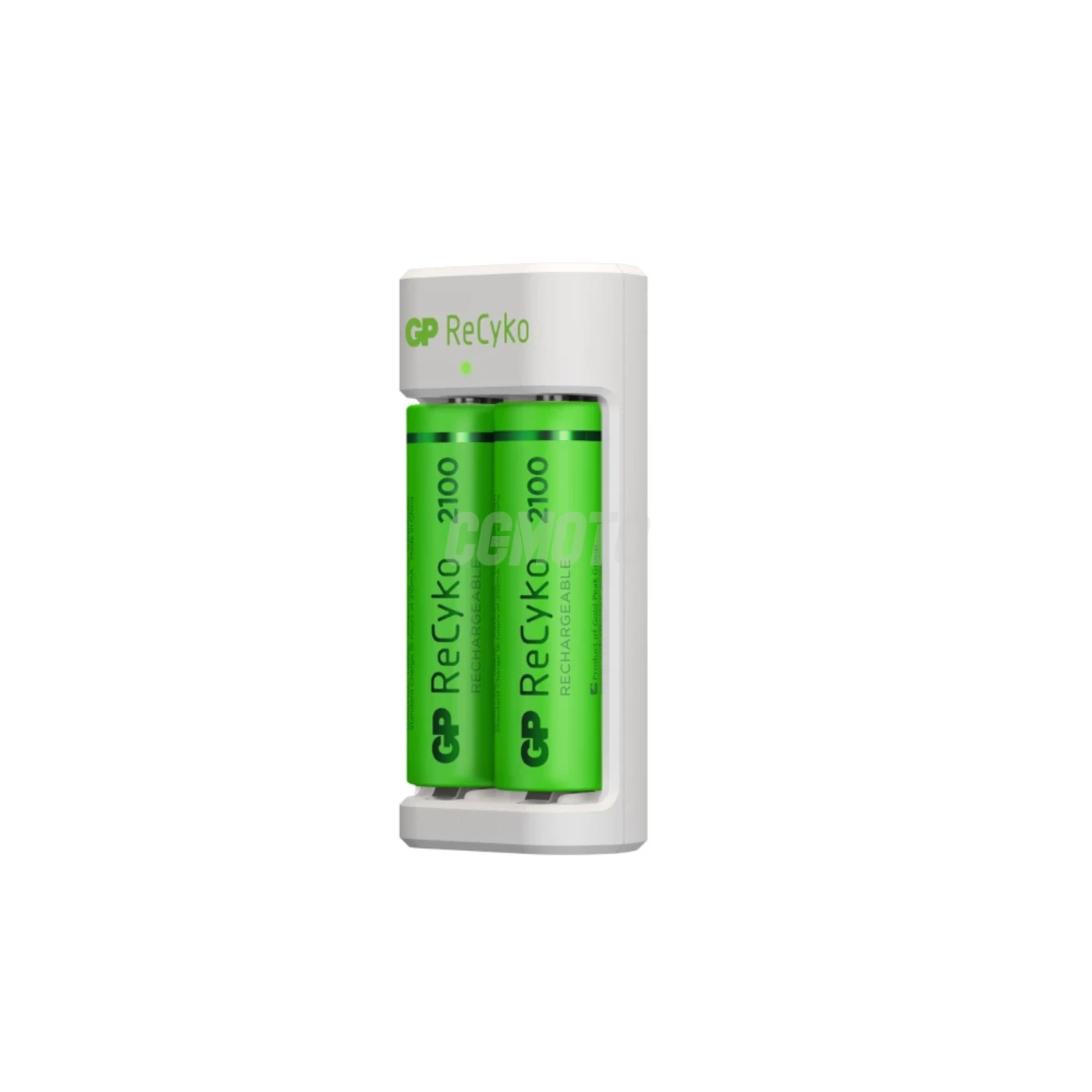 Standard-Ladegerät GP E211 + 2 NiMH-Akkus AA 2100 mAh
