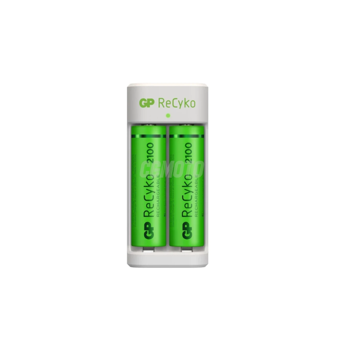Standard-Ladegerät GP E211 + 2 NiMH-Akkus AA 2100 mAh