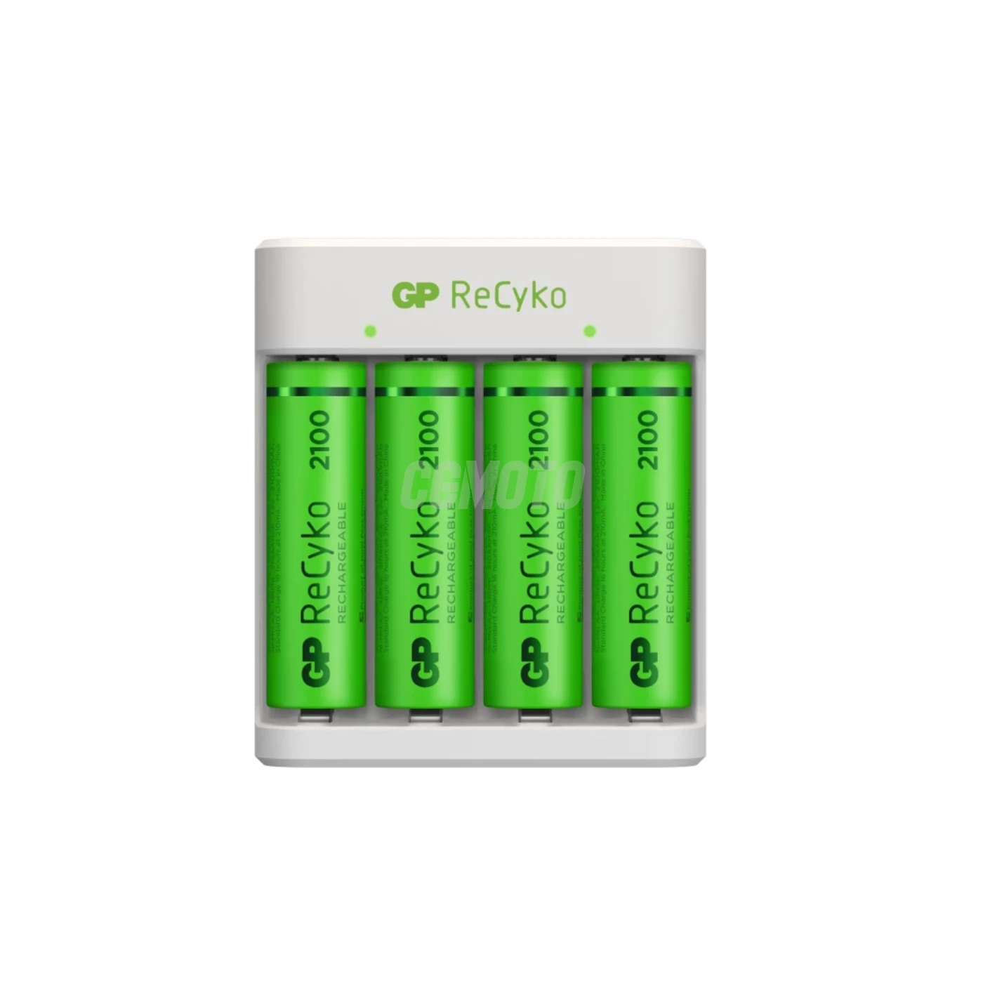 Standard-Ladegerät GP E411 + 4 NiMH-Akkus AA 2000 mAh