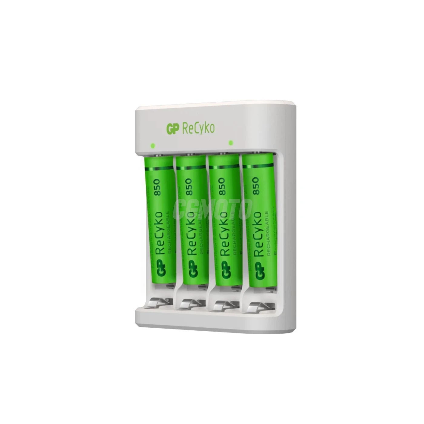 Standard-Ladegerät GP E411 + 4 NiMH-Akkus AAA 800 mAh