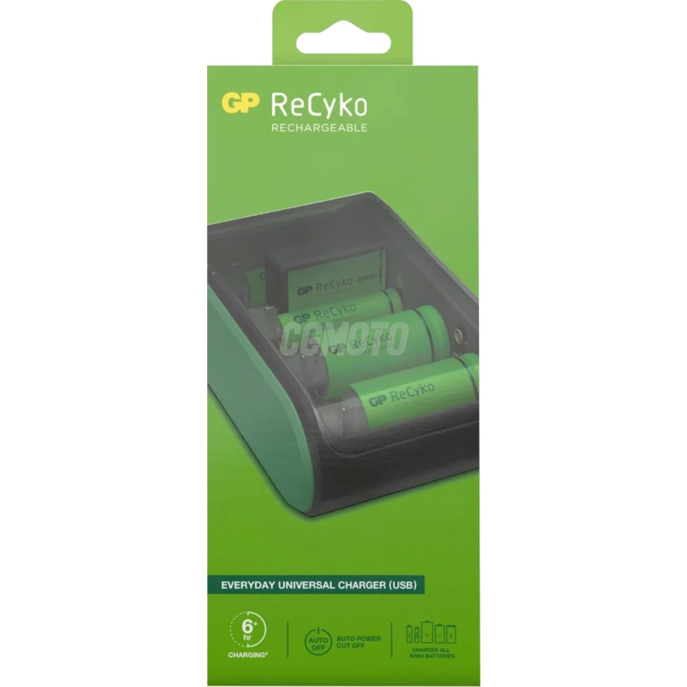 Universal-Ladegerät GP B631 Recharge : AA / AAA / C / D / 9V NiMH - Batterien nicht enthalten Universal-Ladegerät GP B631 Recharge : AA / AAA / C / D / 9V NiMH - Batterien nicht enthalten