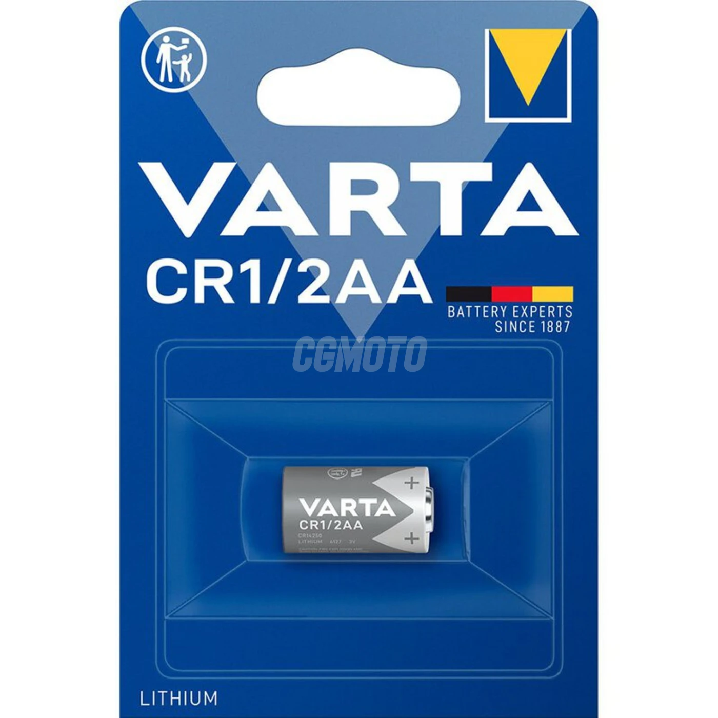 Varta CR1/2 lithium x 1 batterie (blister) Varta CR1/2 lithium x 1 batterie (blister)