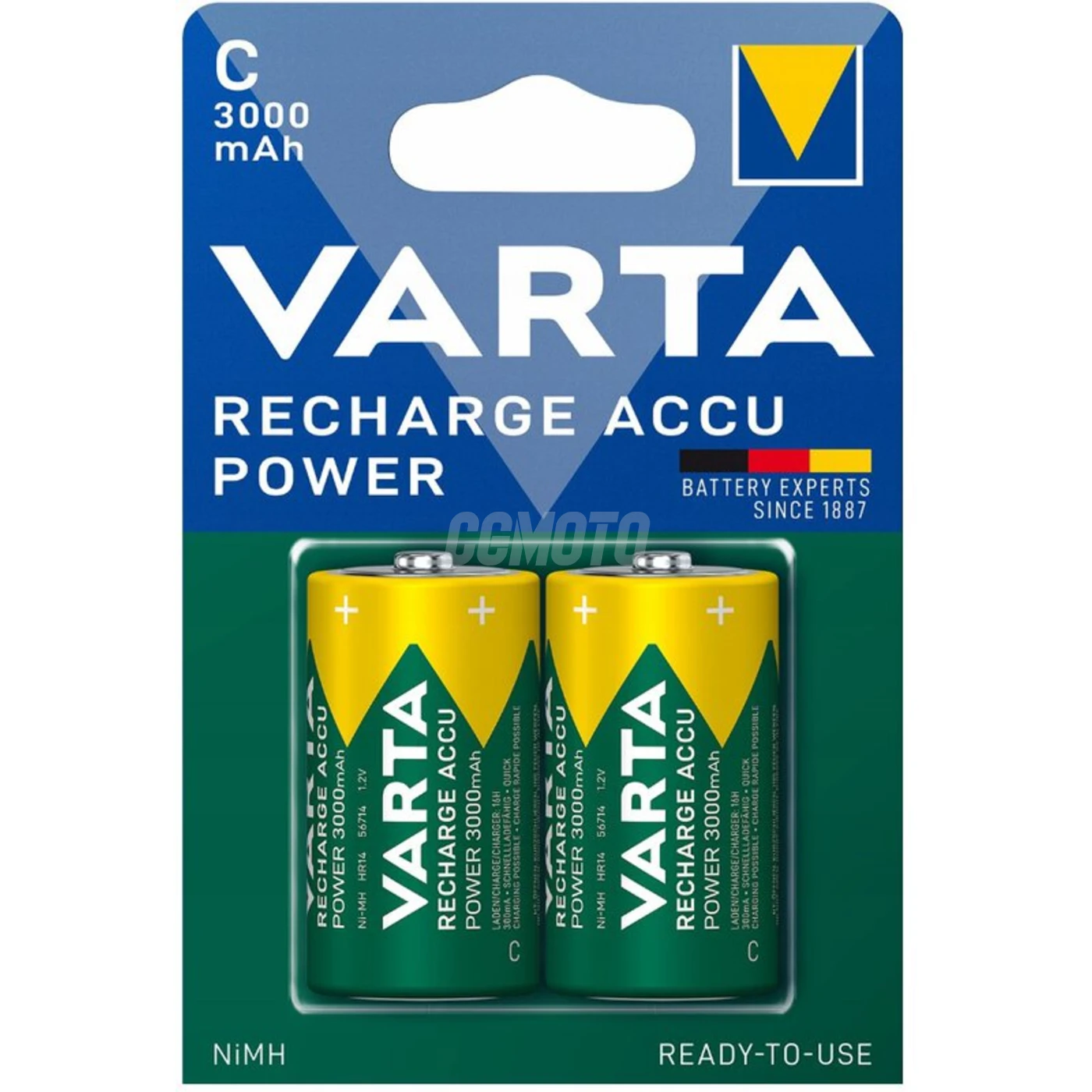 Varta Ready2Use LR14/C Ni-MH 3000 mAh x 2 wiederaufladbare batterien Varta Ready2Use LR14/C Ni-MH 3000 mAh x 2 wiederaufladbare batterien
