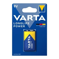 Varta LONGLIFE Power 6LR61/9V x 1 batterie (blister) Varta LONGLIFE Power 6LR61/9V x 1 batterie (blister)