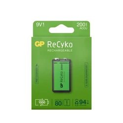 1 Batterie wiederaufladbare NIMH 6LF22 9 V Recyko 200 mAh