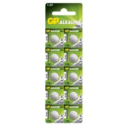 Alkaline Knopfzelle 10 x GP A76 / LR44 / V13GA - 1,5V - GP Battery Alkaline Knopfzelle 10 x GP A76 / LR44 / V13GA - 1,5V - GP Battery