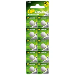 Alkaline Knopfzelle 10 x GP 189 / LR54 / V10GA - 1,5V - GP Battery