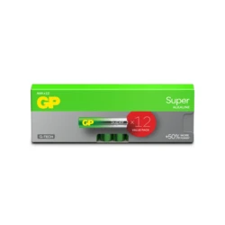 Blockbatterie Alkaline 12 x AAA / LR03 SUPER - 1,5V - GP Battery