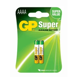Blockbatterie Alkaline 2 x AAAA / LR61 SUPER - 1,5V - GP Battery Blockbatterie Alkaline 2 x AAAA / LR61 SUPER - 1,5V - GP Battery