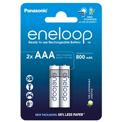 Panasonic Eneloop R03 / AAA 800mAh x 2 wiederaufladbare batterien (blister) Panasonic Eneloop R03 / AAA 800mAh x 2 wiederaufladbare batterien (blister)