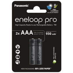 Panasonic Eneloop PRO NEW Ni-MH 930mAh R03/AAA x 2 wiederaufladbare batterien (blister) Panasonic Eneloop PRO NEW Ni-MH 930mAh R03/AAA x 2 wiederaufladbare batterien (blister)