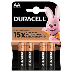 Duracell Duralock Basic C&B LR6 AA 4 x Alkaline-Batterien Duracell Duralock Basic C&B LR6 AA 4 x Alkaline-Batterien