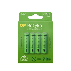 4 wiederaufladbare NIMH-Batterien AA 1,2 V Recyko 2100 mAh 4 wiederaufladbare NIMH-Batterien AA 1,2 V Recyko 2100 mAh