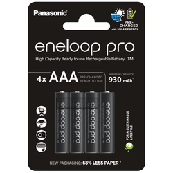 Panasonic Eneloop PRO NEW Ni-MH 930mAh R03/AAA x 4 wiederaufladbare batterien (blister)
