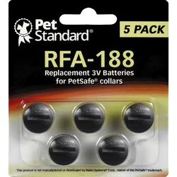 5 Batterien für Anti-Bell-Halsband RFA-188 3 V 