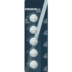 Duracell Procell CR2016 x 5 Lithium batterien