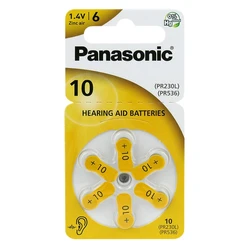 Panasonic 10 für Hörgeräte x 6 batterien