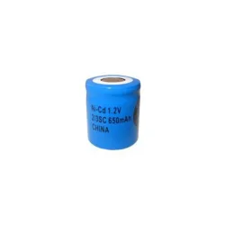 Batterie NiCD 2/3 Sub C 650 mAh Flachkopfbatterie - 1,2V - Evergreen
