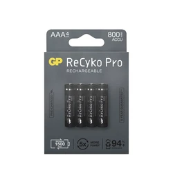 Blister mit 4 Batterien wiederaufladbar Recyko+ AAA 800mAh (Professionell) Blister mit 4 Batterien wiederaufladbar Recyko+ AAA 800mAh (Professionell)