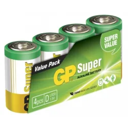 Blockbatterie Alkaline 4 x D / LR20 SUPER - 1,5V - GP Battery Blockbatterie Alkaline 4 x D / LR20 SUPER - 1,5V - GP Battery