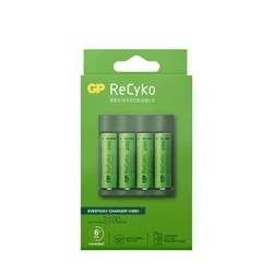 Ladegerät 6 Stunden GP B421 (USB) + 4 NiMH-Akkus AA 2000 mAh Ladegerät 6 Stunden GP B421 (USB) + 4 NiMH-Akkus AA 2000 mAh