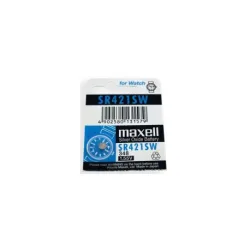 Pile bouton SR421 / 348 - 1,55V - oxyde d'argent - Maxell