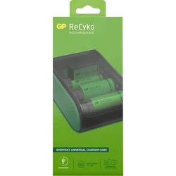Universal-Ladegerät GP B631 Recharge : AA / AAA / C / D / 9V NiMH - Batterien nicht enthalten